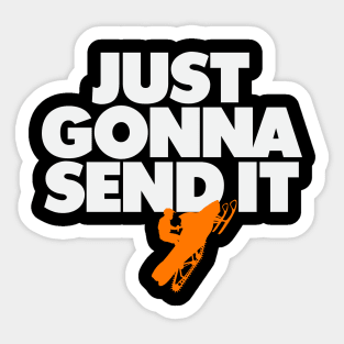 Just Gonna Send It - Snowmobile Sticker